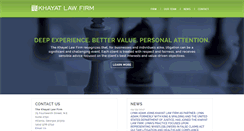 Desktop Screenshot of khayatlawfirm.com